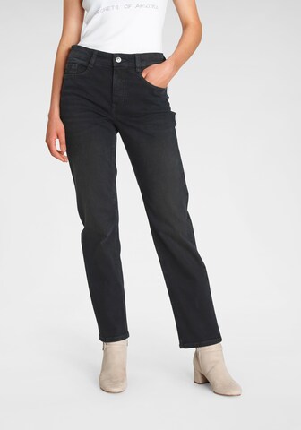 MAC Regular Jeans in Schwarz: predná strana