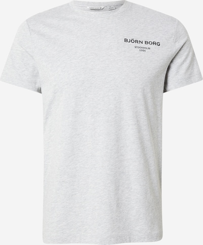 BJÖRN BORG Toiminnallinen paita 'ESSENTIAL' värissä vaaleanharmaa / musta, Tuotenäkymä