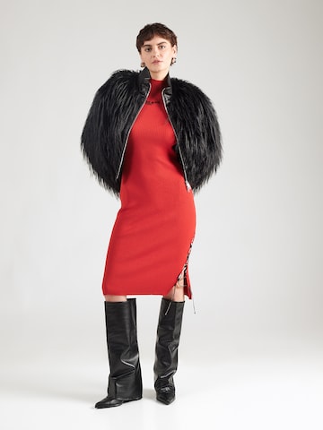 KARL LAGERFELD JEANS Sukienka z dzianiny w kolorze czerwony