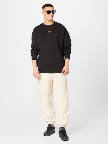 Tommy Jeans Mikina – černá