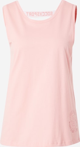 Soccx Top in Pink: front