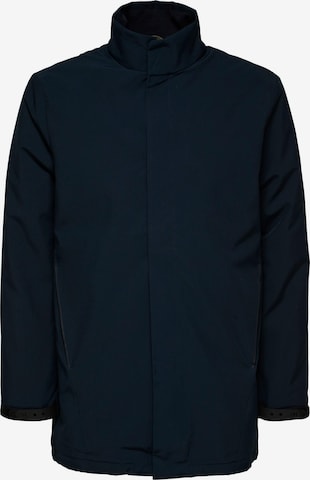 SELECTED HOMME Ανοιξιάτικο και φθινοπωρινό παλτό 'Peel' σε μπλε: μπροστά
