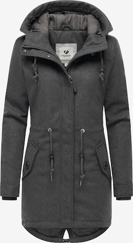 Ragwear Зимно палто 'Ellba' в сиво: отпред