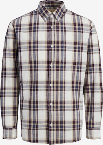 JACK & JONES - Comfort Fit Camisa 'Blubrook' em castanho: frente