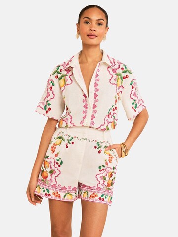 love & roses Blouse in White: front