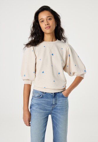 Pull-over Fabienne Chapot en beige : devant