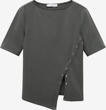 MANGO Shirt 'CHIA' in Grey: front