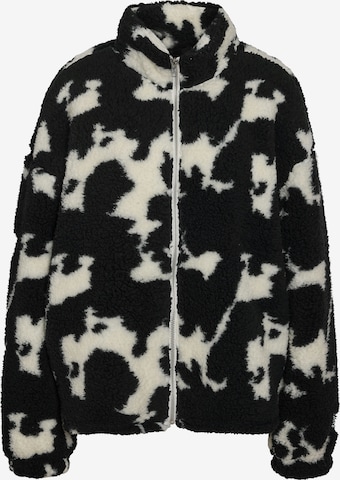 Veste en polaire 'NMLUCA' Noisy may en noir : devant