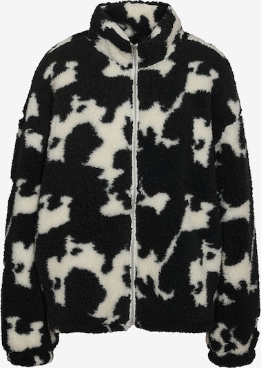 Flisinis džemperis 'NMLUCA' iš Noisy may, spalva – juoda / balta, Prekių apžvalga