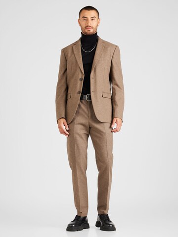 SELECTED HOMME Regular Suit in Brown