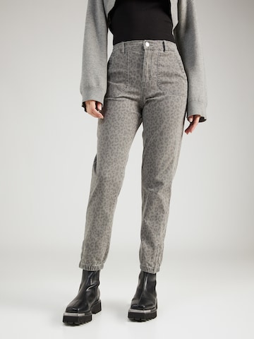 Marks & Spencer Tapered Broek in Grijs: voorkant