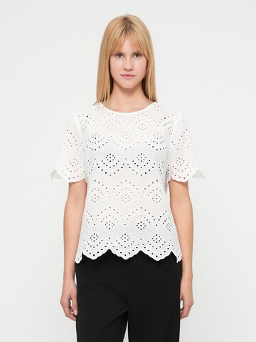 PIECES Bluse 'PCVILDE' in Weiß: Vorderseite