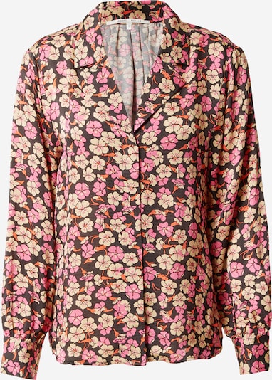 SECOND FEMALE Bluse 'Victory' in XS in orange / pink / schwarz / weiß, Produktansicht