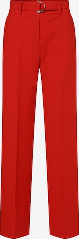HUGO Pleat-Front Pants 'Huglia' in Red: front
