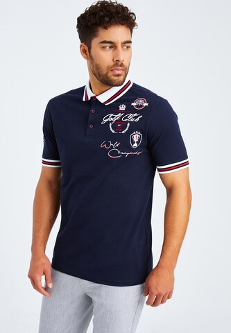 Leif Nelson Shirt in Blauw: voorkant