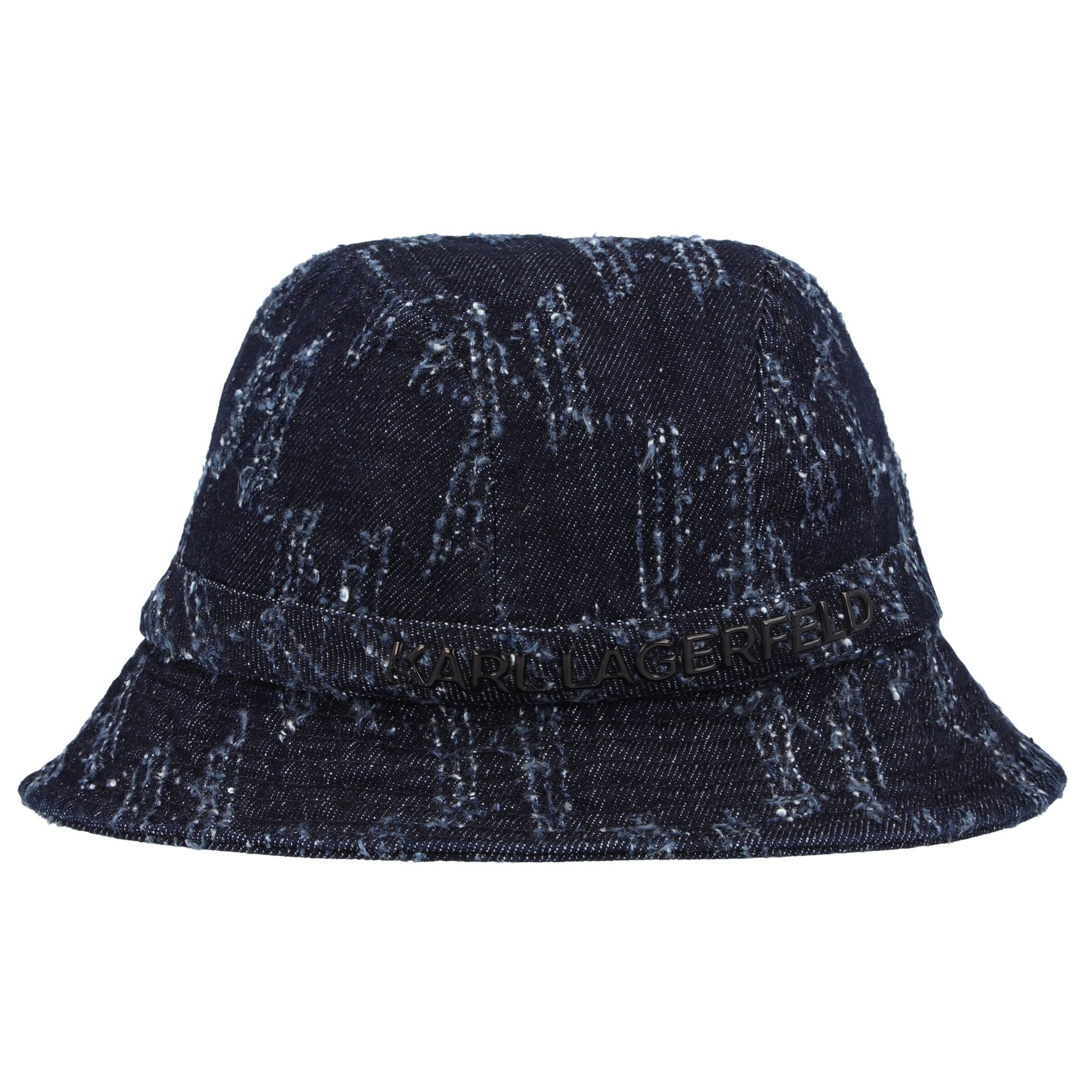 Chapeaux 'Skuare' Karl Lagerfeld en bleu : devant