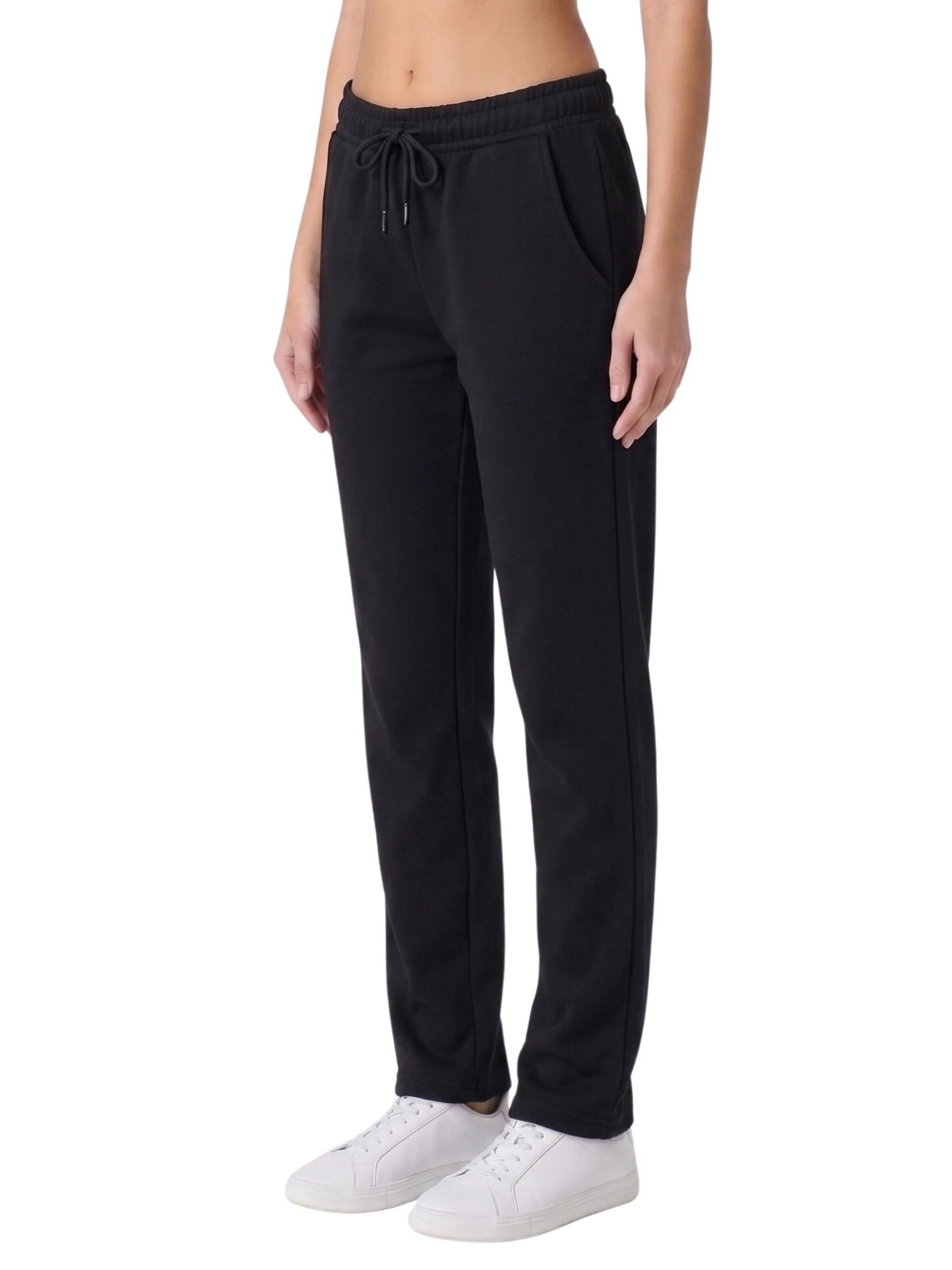 comeor Regular Workout Pants 'Jogginghose Damen' in Black: front