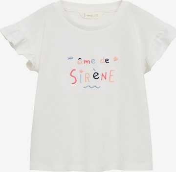 MANGO KIDS T-shirt 'SIRENE' i beige: framsida