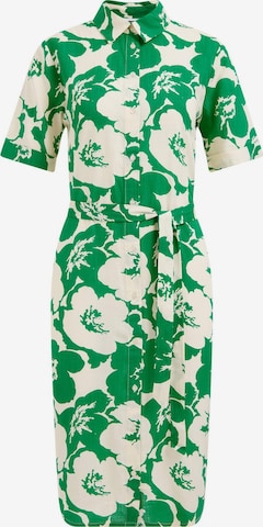 WE Fashion Košilové šaty – zelená: přední strana