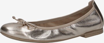 CAPRICE Ballet Flats in Gold: front