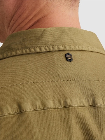 PME Legend Regular fit Skjorta 'PME LEGEND - Shirt jacket with chest pockets and badge on the sleeve' i brun