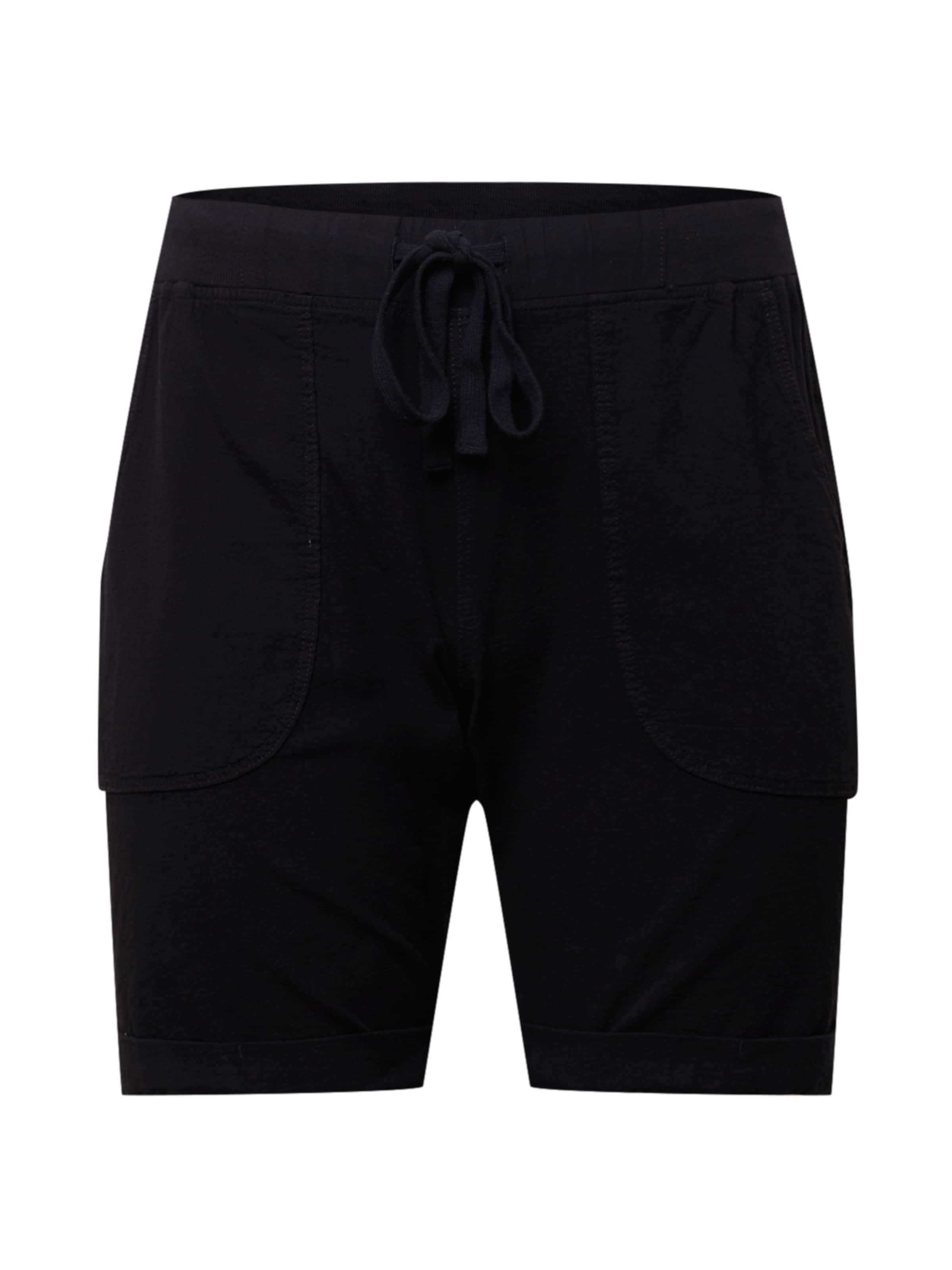 melns KAFFE CURVE Bikses 'Nana': no priekšpuses