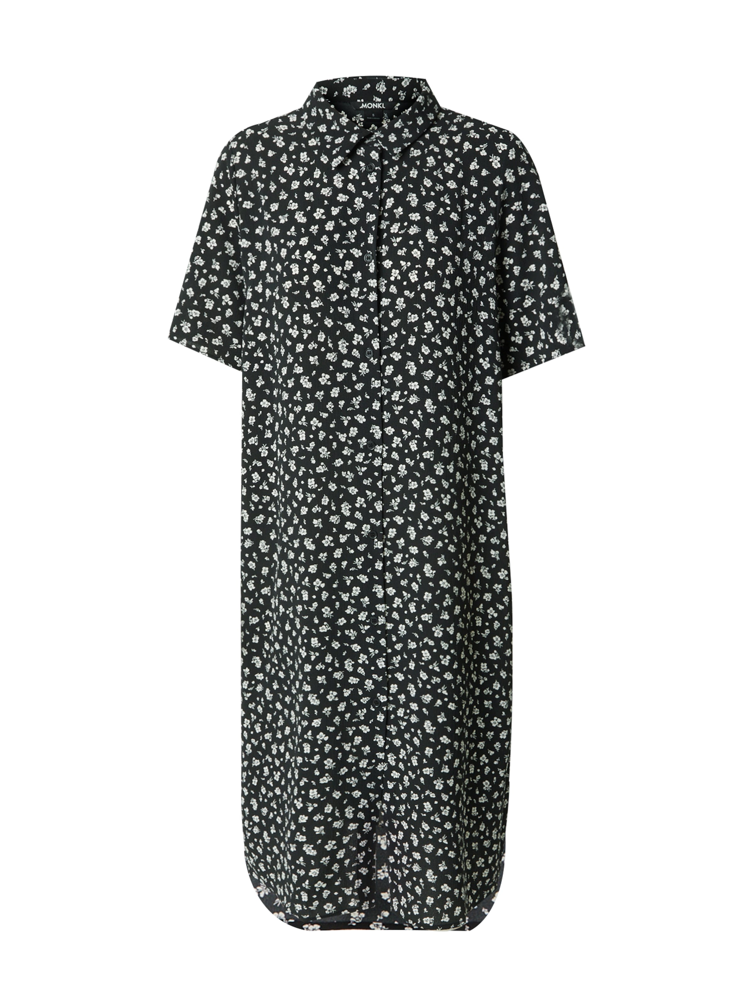 Monki Kleid in Schwarz: Vorderseite