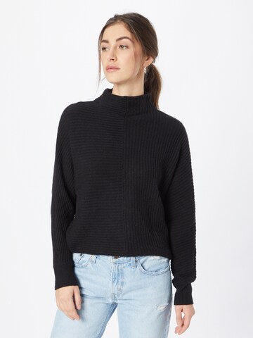 TOM TAILOR DENIM Sweater in Black: front