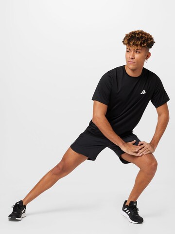 ADIDAS PERFORMANCE Funkční tričko 'Essentials' – černá