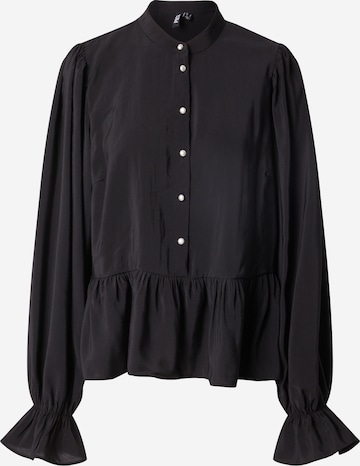 Camicia da donna 'Nessa' di PIECES in nero: frontale