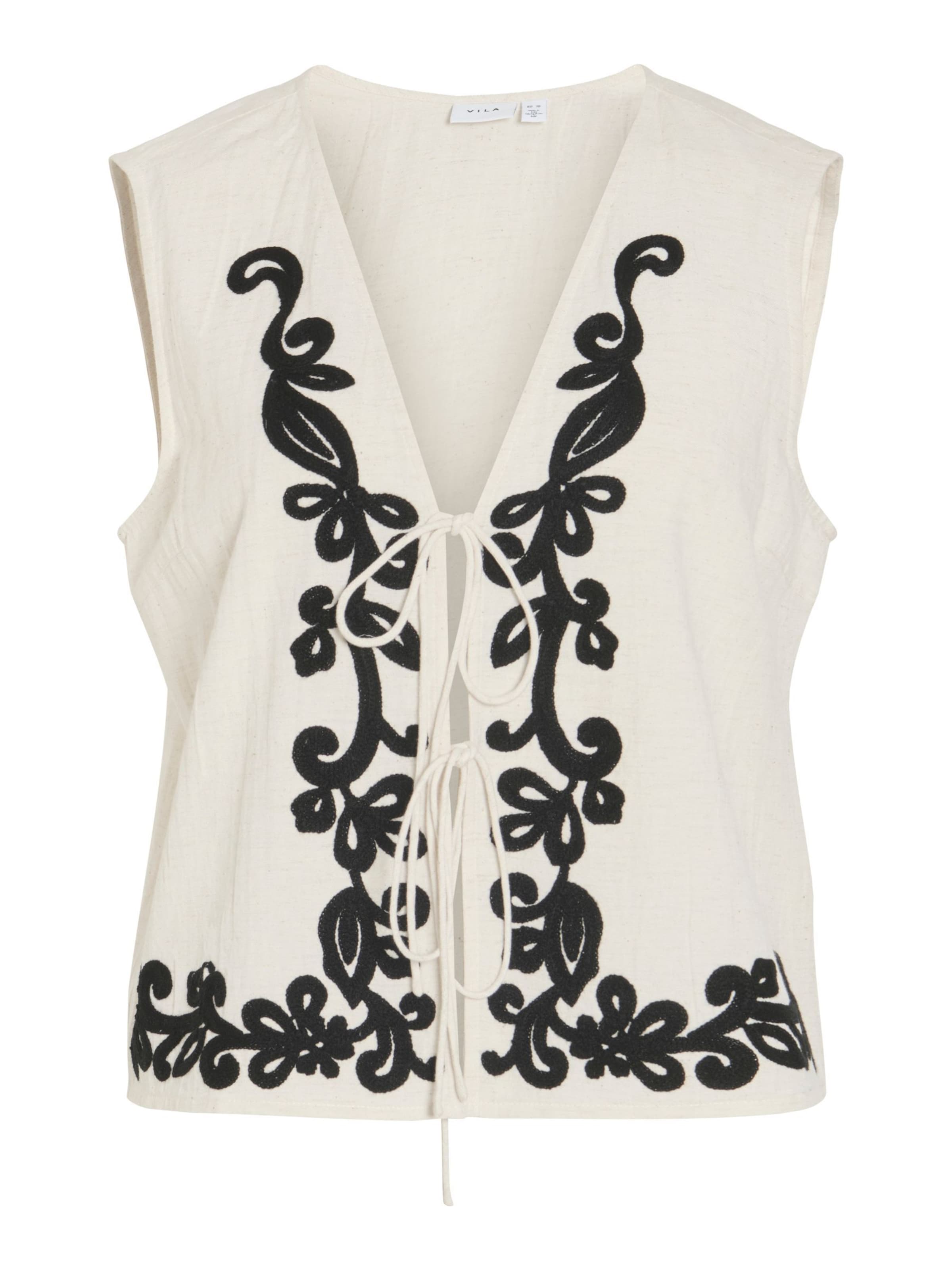 Gilet da completo 'VIPolli' di VILA in bianco: frontale