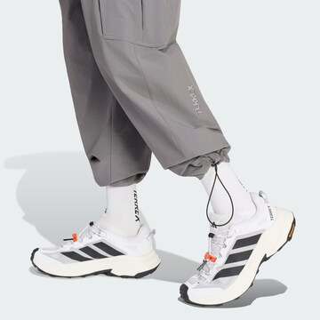 Effilé Pantalon outdoor 'Xploric' ADIDAS TERREX en gris