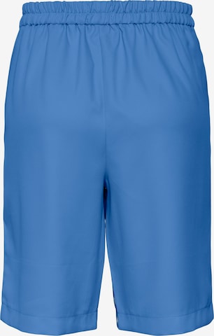PIECES Loose fit Pleat-Front Pants 'TALLY' in Blue