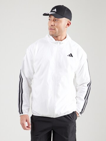 ADIDAS SPORTSWEARSportska jakna 'Essentials' - bijela boja: prednji dio