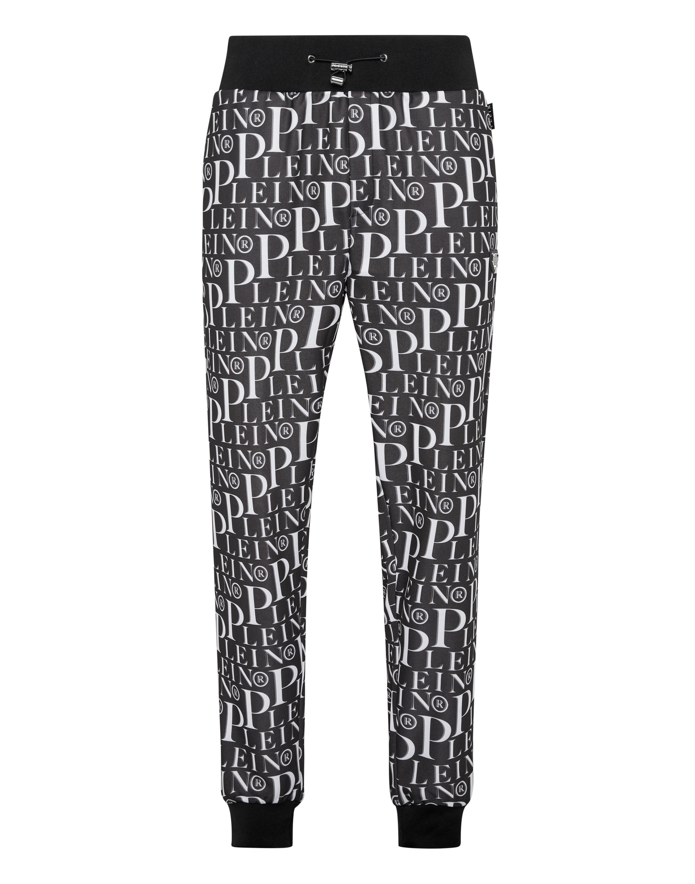 Effilé Pantalon Philipp Plein en noir : devant
