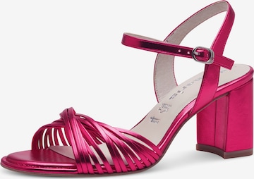 Sandales à lanières TAMARIS en rose : devant