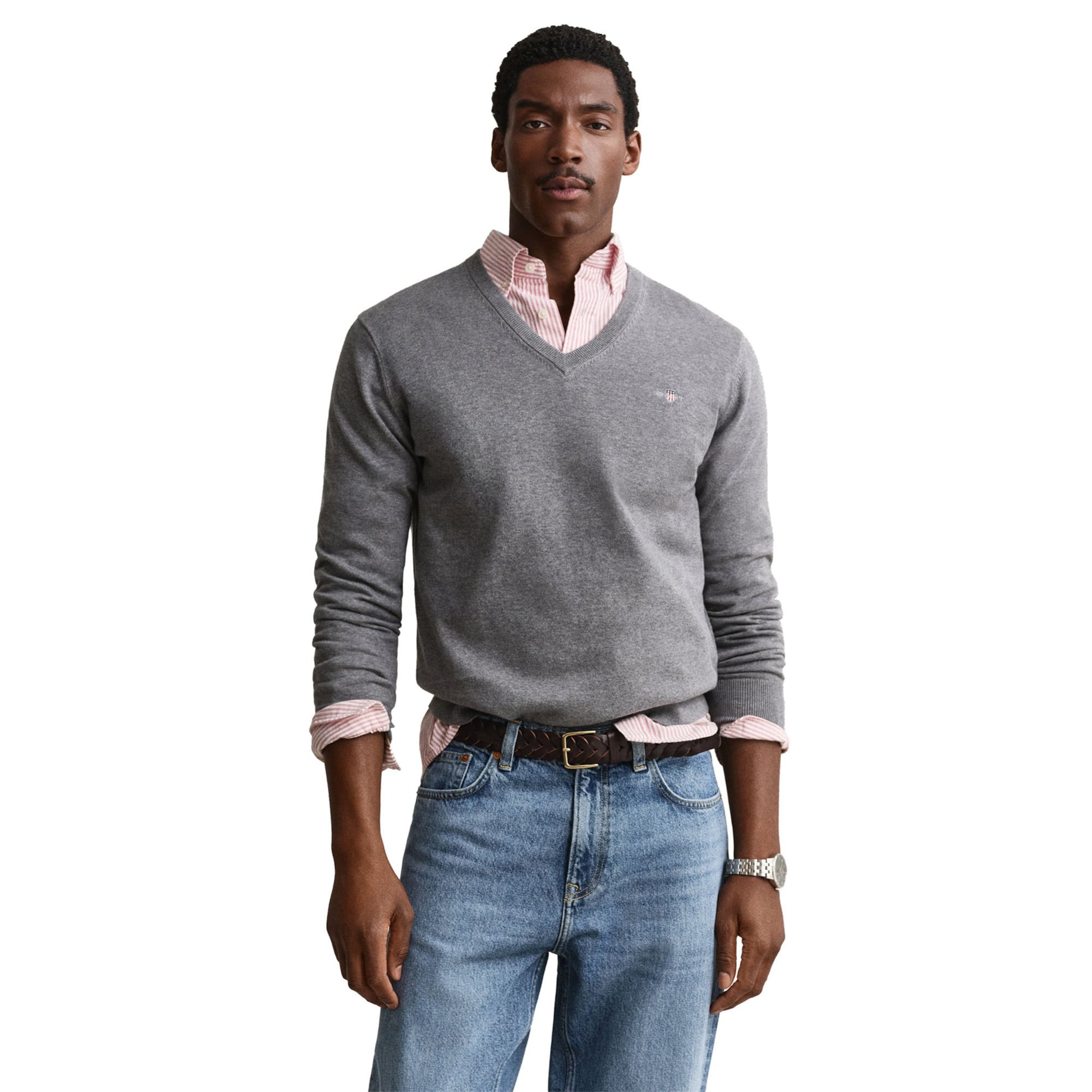 GANT Sweater 'Classic' in Grey: front