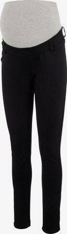 MAMALICIOUS Tapered Pants 'Alba' in Black: front