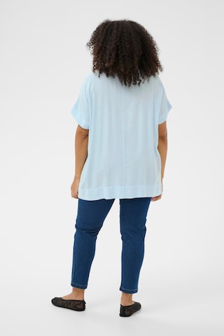 KAFFE CURVE Bluse 'KCmille' in Blau