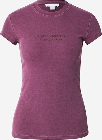 TOPSHOPMajica - crvena boja: prednji dio