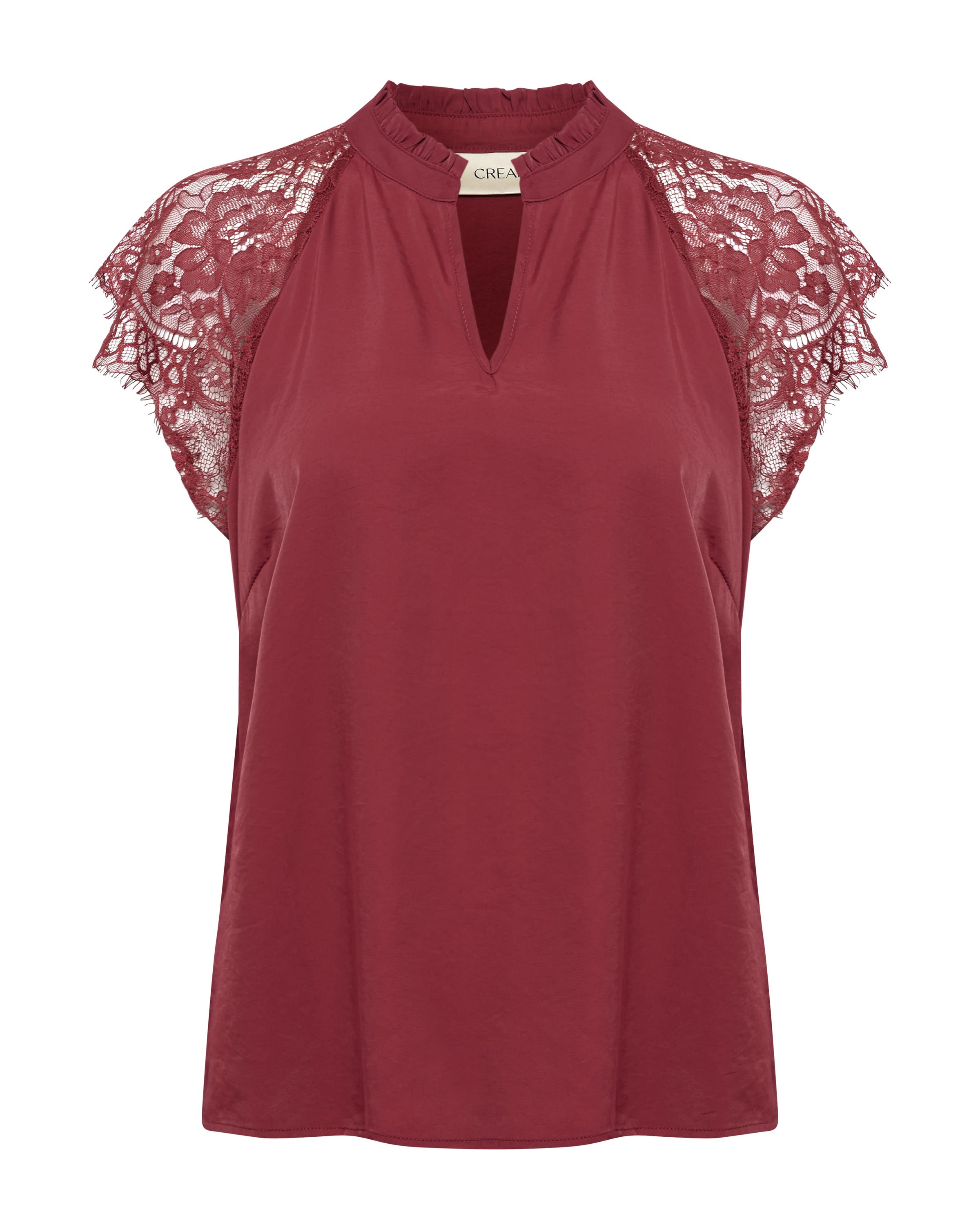 Cream Blúzka 'CR Nola' - Červená: predná strana