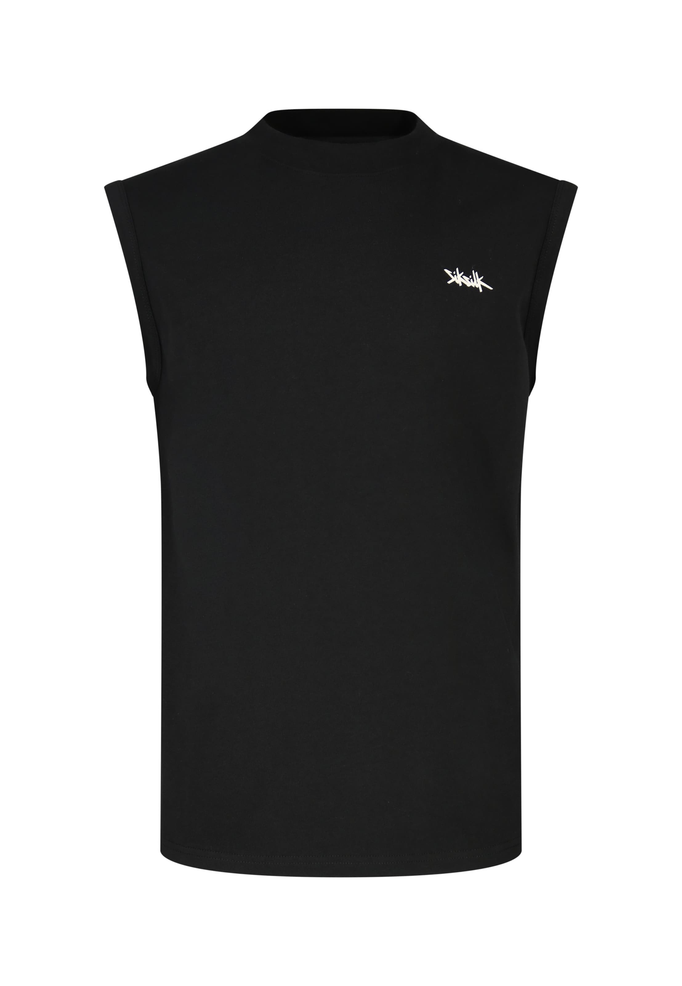 SikSilk Koszulka w kolorze czarny: przód