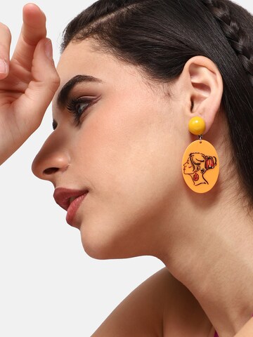 Boucles d'oreilles ' Sitara ' SOHI en orange : devant