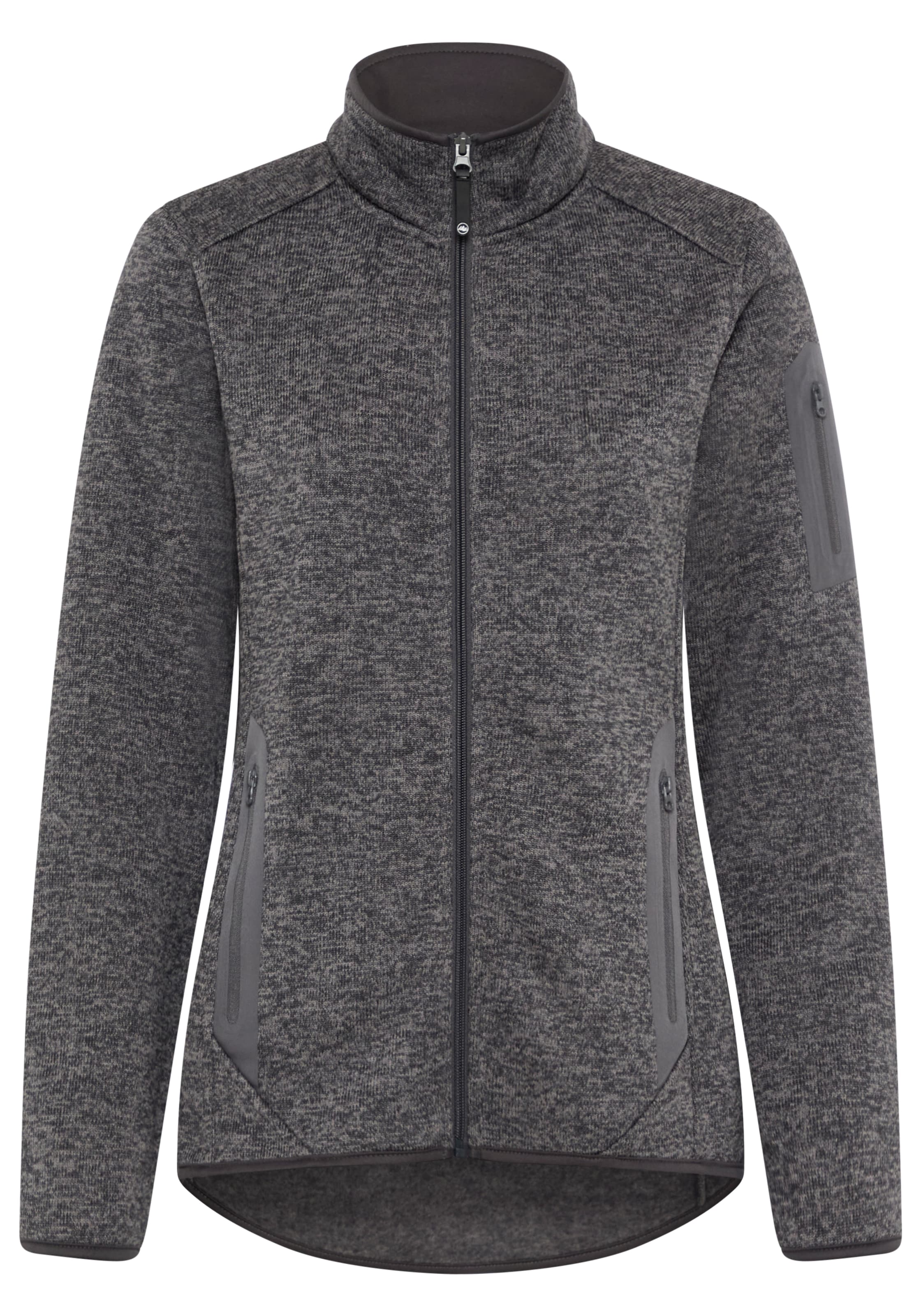 POLARINO Fleecejacke in Grau: Vorderseite