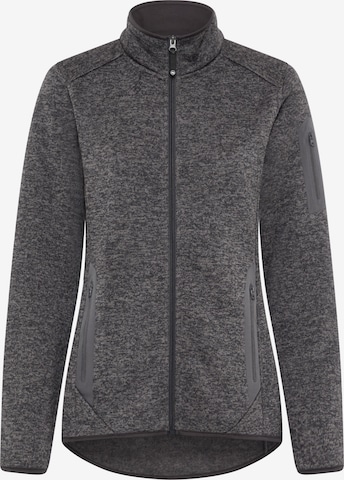 POLARINO Fleecejacke in Grau: Vorderseite