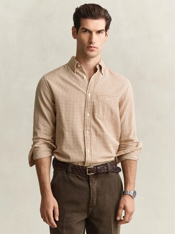 GANT Regular Fit Hemd‌ in Braun