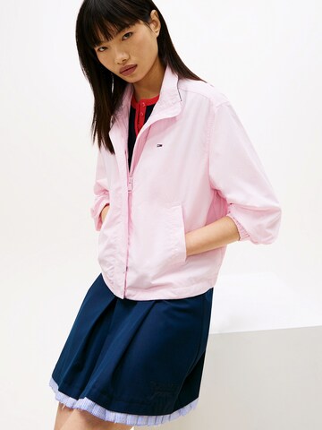 Tommy Jeans Přechodná bunda 'ESSENTIAL' – pink