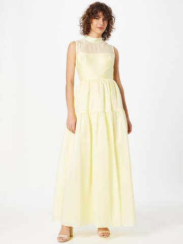 True Decadence Evening Dress in Yellow: front