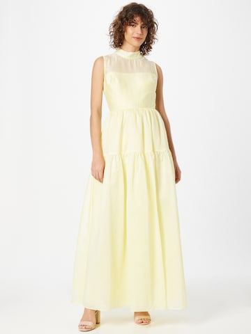 True Decadence Βραδινό φόρεμα σε κίτρινο: μπροστά