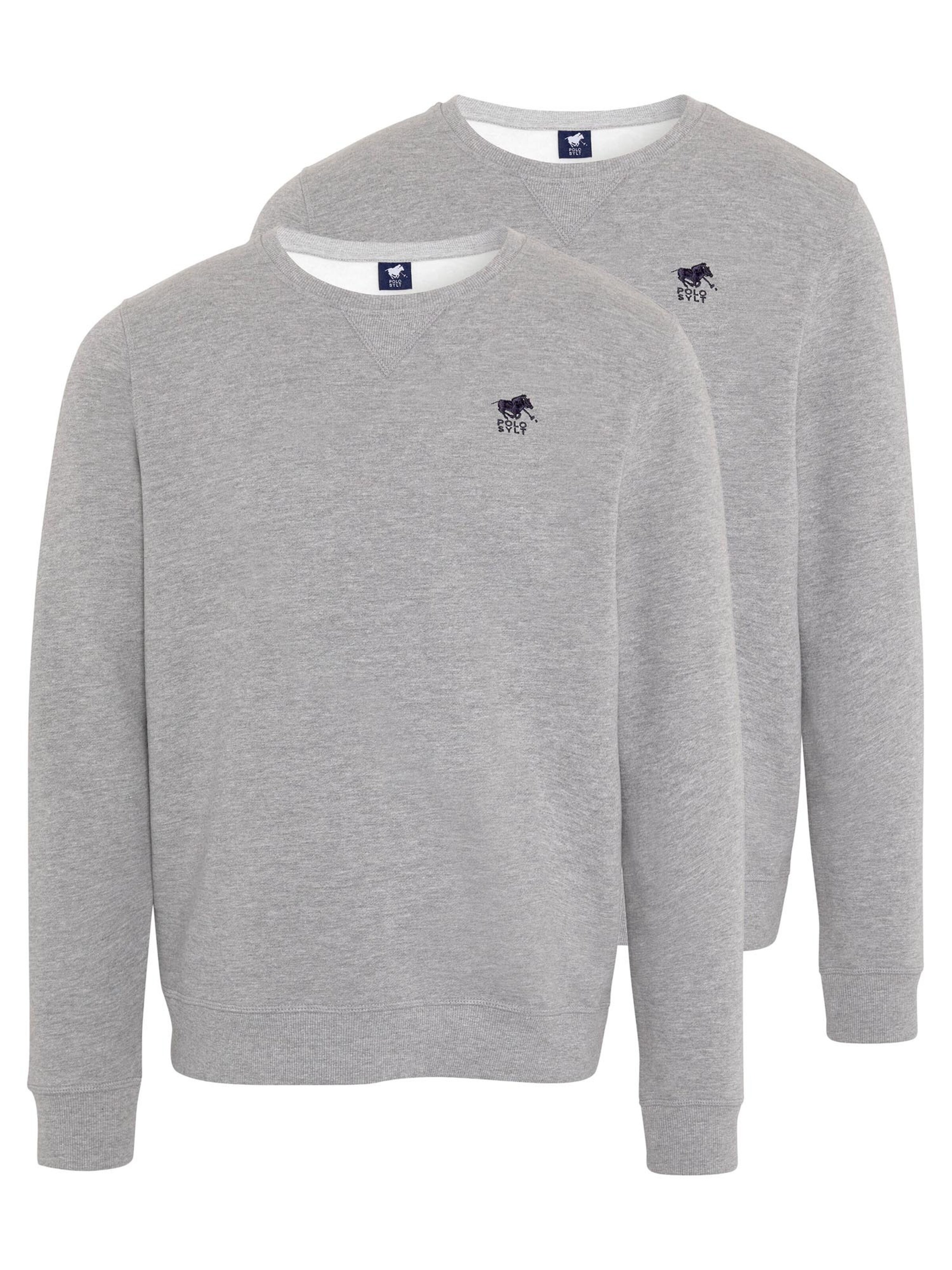 Polo Sylt Sweatshirt 'Basic'‌ in Grau: Vorderseite